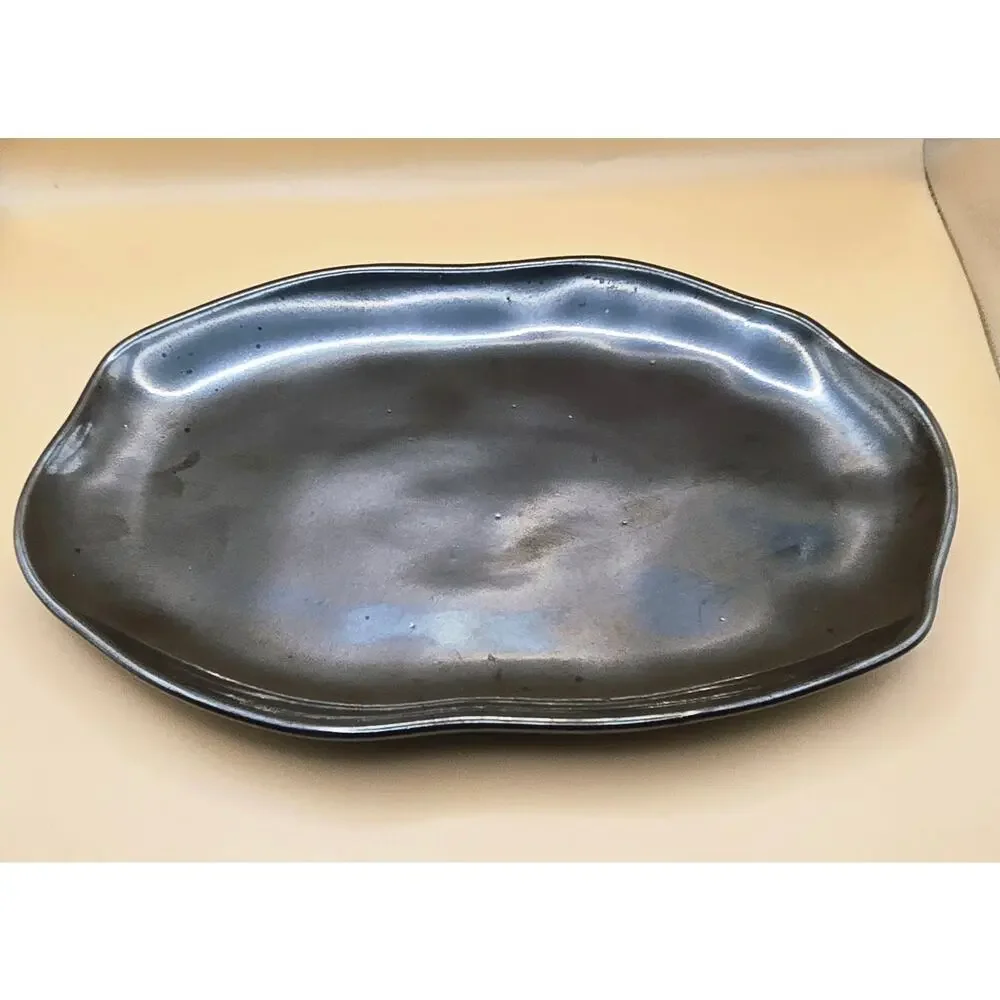 Porto Brasil Shallow Bio Oval Platter NWT Metallica Color Oty 2
